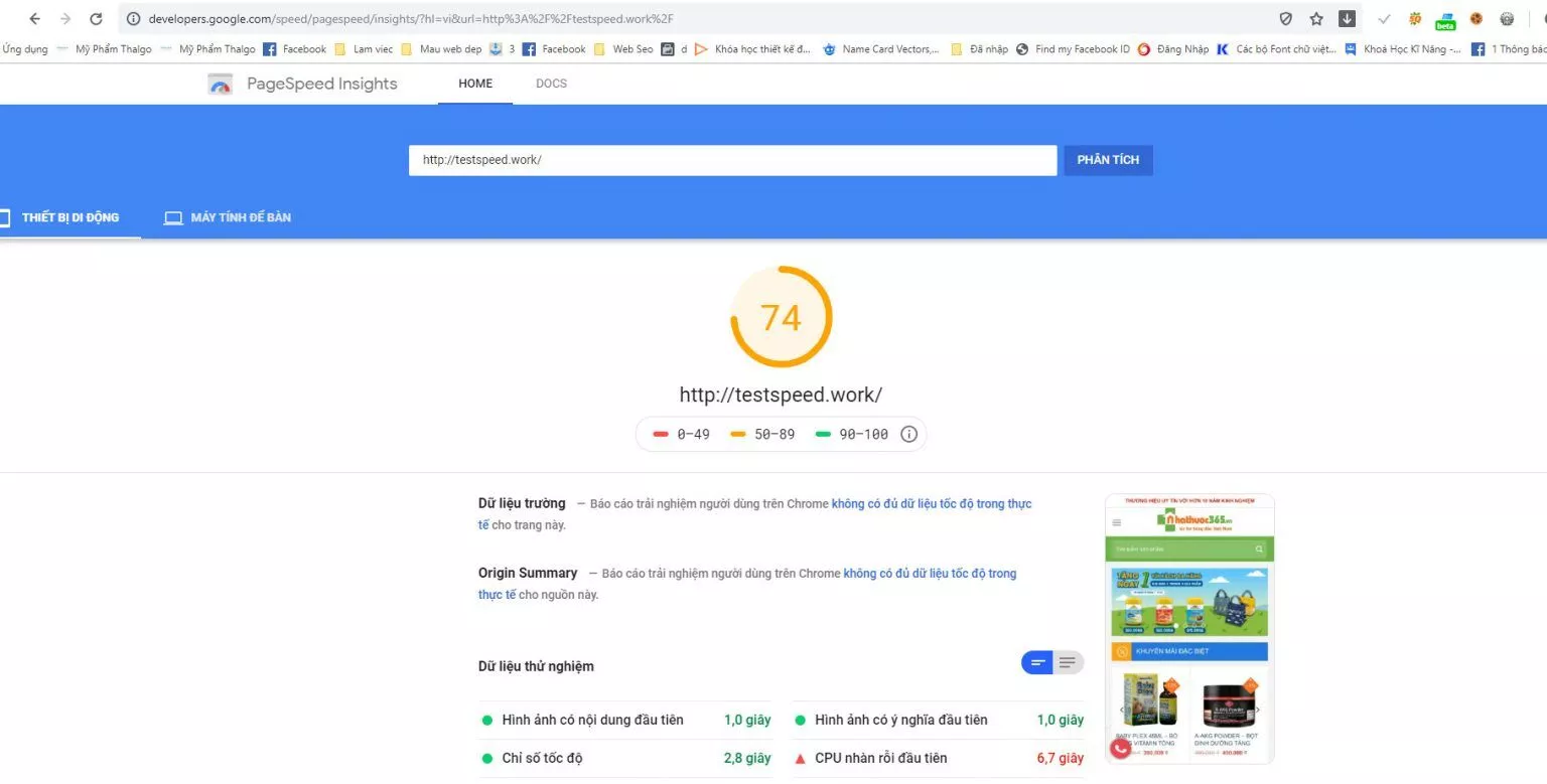 19 lam google pagespeed insight chuan seo