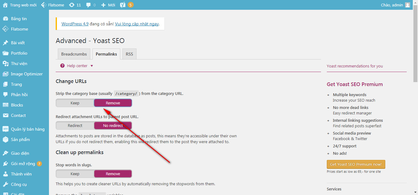 3 huong dan xoa bo slug category khi vao trang danh muc bai viet