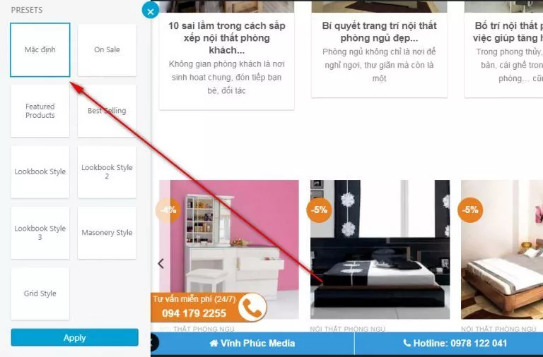 7 cach de them san pham cua danh muc bat ky len trang chu huong dan su dung web elamweb
