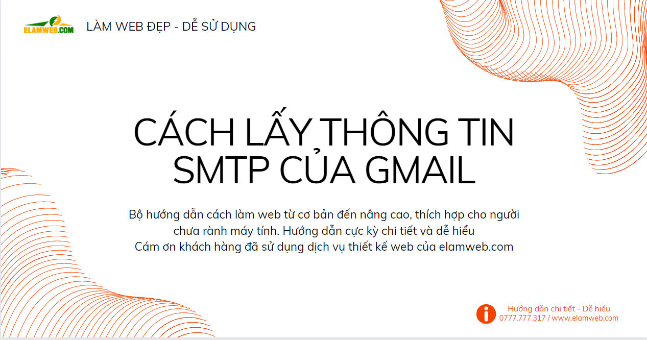 cach lay thong tin smtp gmail