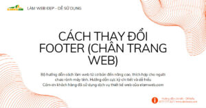 huong dan cach thay doi footer chan trang web huong dan su dung web elamweb