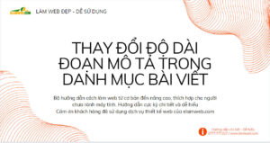 thay doi do dai doan mo ta trong danh muc bai viet