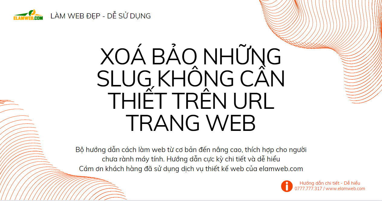 xoa bo nhung slug khong can thiet tren url trang web