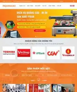 Thiết kế web dịch vụ quảng cáo