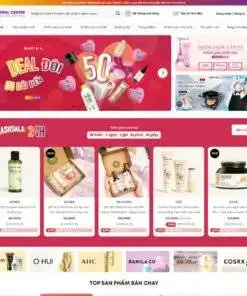 Thiết kế web bán mỹ phẩm