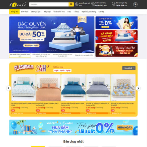 thiet ke web ban nem
