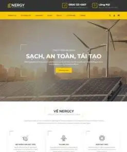 Thiết kế web công ty điện mặt trời