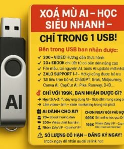 Khoá học AI Giá rẻ 46 Sở hữu trọn bộ kho khóa học ai giá rẻ từ cơ bản đến nâng cao. Tổng hợp video bài giảng ứng dụng ChatGPT, làm ảnh, dựng video giúp bạn làm chủ công nghệ cực dễ.