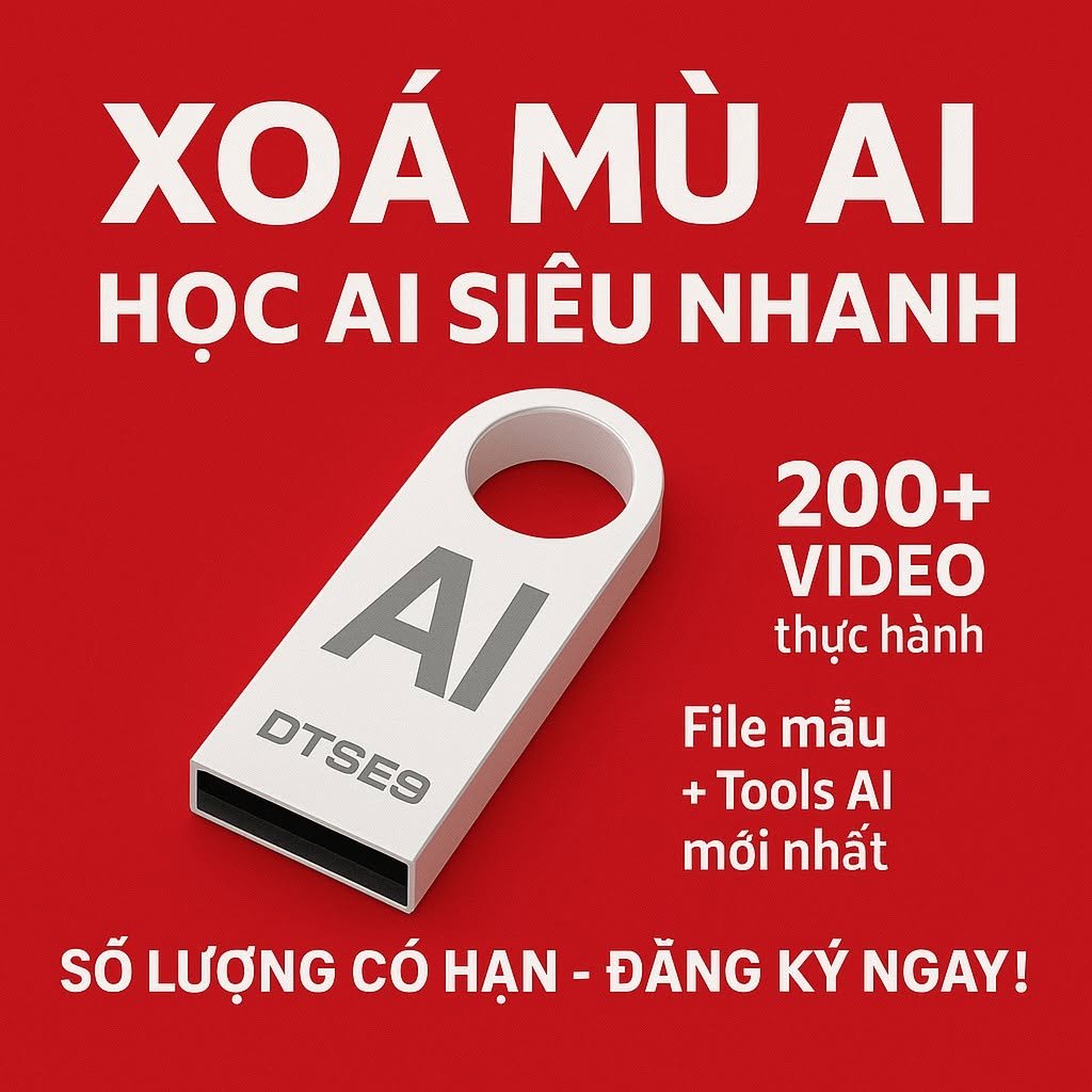 Khoá học AI Giá rẻ 47 Khoá học AI giá rẻ | 40 Khoá học AI giá siêu rẻ. Sỏ hữu trọn bộ khóa học AI giá rẻ mua một lần sở hữu trọn đời để làm chủ công nghệ mới nhất.