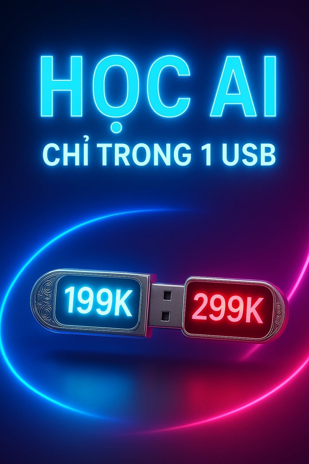Sở hữu khóa học AI trọn bộ giá rẻ được lưu trữ offline trong USB, mang lại sức mạnh công nghệ đột phá với mức chi phí cực kỳ tối ưu.