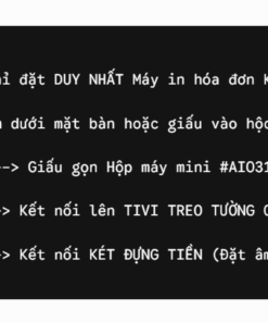 Máy tính tiền mini cho tiệm tạp hóa 34 Dòng Máy tính tiền cho quán nhỏ hẹp với thiết kế tinh gọn tối đa. Đầy đủ chức năng gọi món, in bill, quản lý doanh thu mà không tốn diện tích quầy.