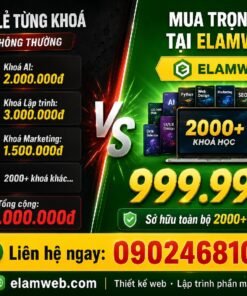 Bỏ túi bí quyết học online tiết kiệm chi phí nhưng vẫn sở hữu trọn bộ kỹ năng đa ngành 2026. Đọc ngay! Kho khoá học giá sỉ 0902.468.100