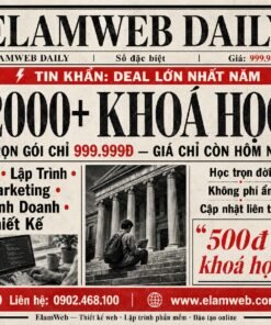 Mở khóa kho khóa học Lập trình Web và Phần mềm giá tốt. Đầy đủ source code thực hành. Khám phá ngay! Cung cấp khoá học online giá rẻ