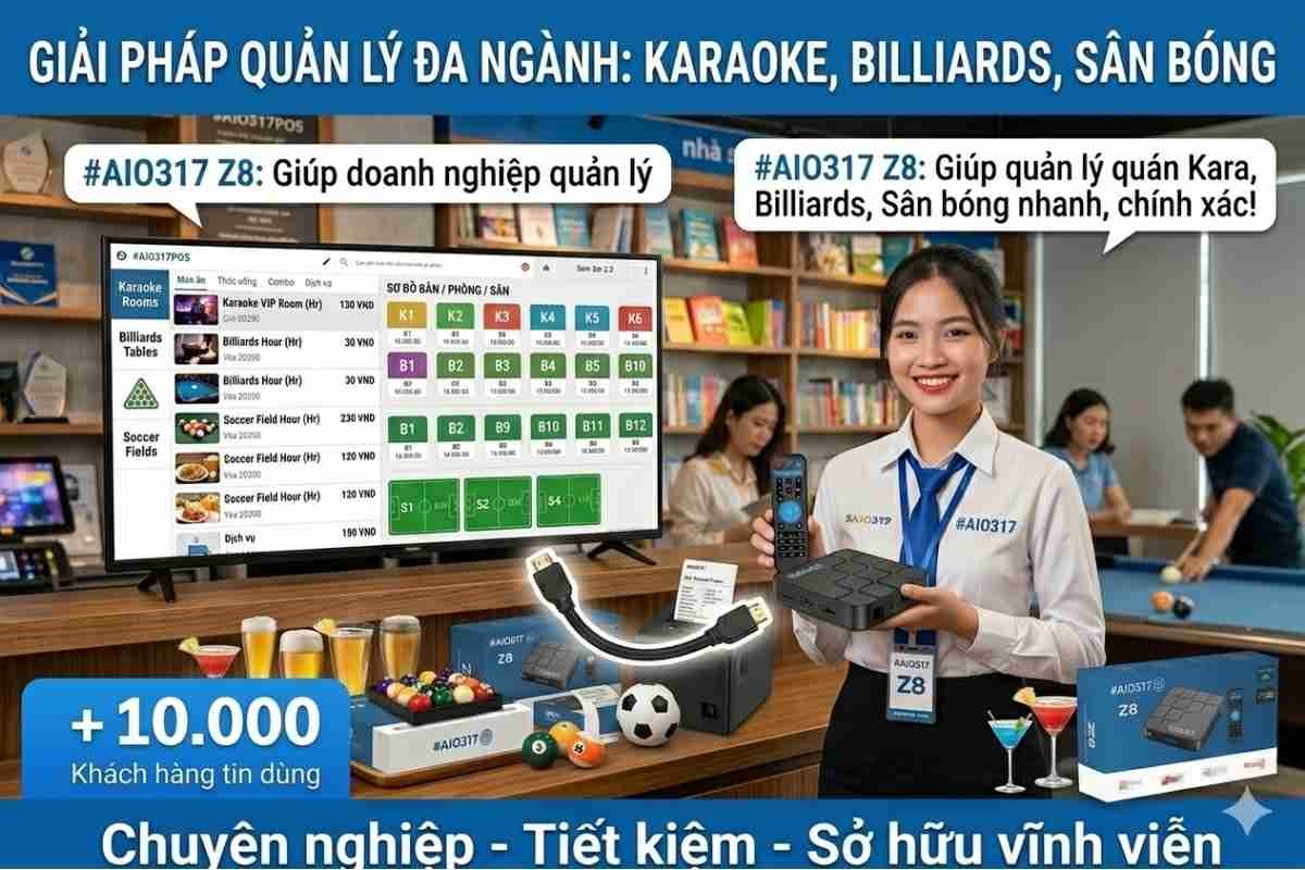 Phần mềm bán hàng offline vĩnh viễn 26 Khám phá giải pháp máy bán hàng kết nối tivi thông minh. Tận dụng màn hình lớn sẵn có để hiển thị menu trực quan, tiết kiệm hàng triệu đồng mua màn hình.