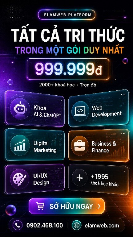 Kho khóa học lập trình web và phần mềm giá tốt 14 review khóa học ai marketing thực tế