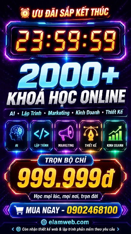 So sánh chi phí mua khóa học lẻ và mua combo 13 Bài viết so sánh chi phí mua khóa học lẻ và mua combo chi tiết. Tiết kiệm 95% ngân sách tự học. Xem ngay! 0902.468.100 mua khoá học giá rẻ