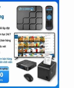 Thiết bị POS kết nối màn hình 8K 21 Giải pháp hộp bán hàng android kết nối màn hình lớn giúp tối ưu quy trình thu ngân. Thiết bị hoạt động bền bỉ 24/7, tương thích tốt với mọi loại máy in hóa đơn.